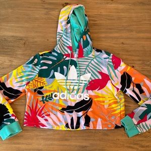 Womens Adidas cropped sweatshirt